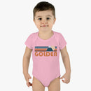 Golden Baby Bodysuit - Retro Mountain Golden, Colorado Baby Bodysuit-11