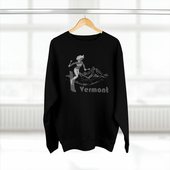 Premium Vermont Crewneck Sweatshirt - Retro Unisex Sweatshirt