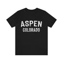 Aspen, Colorado Shirt - Paint Text Unisex Aspen T-Shirt-7