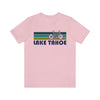 Lake Tahoe T-Shirt - Retro Mountain Bike Adult Unisex Lake Tahoe, Idaho T Shirt