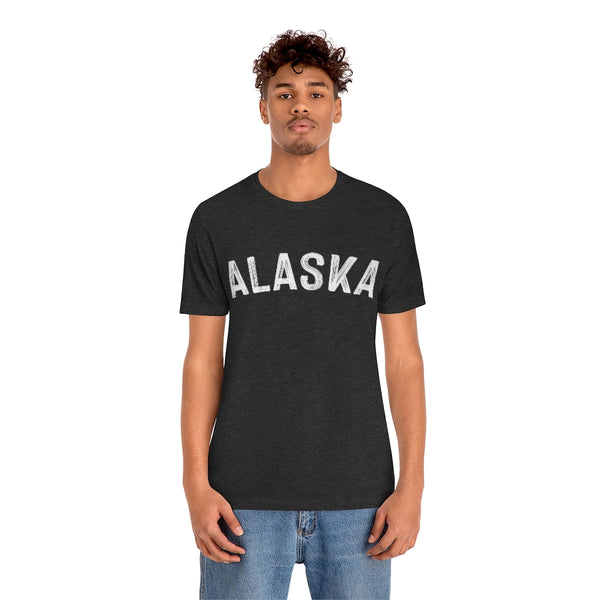 Alaska T-Shirt - Paint Text Unisex Alaska Shirt