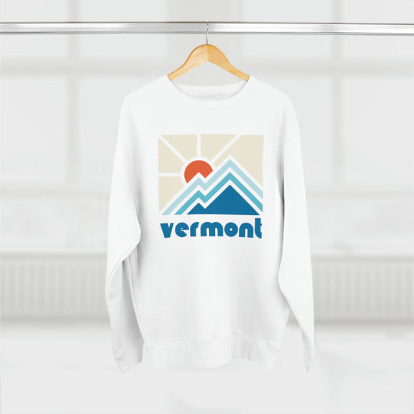 Premium Vermont Crewneck Sweatshirt - Retro Unisex Sweatshirt