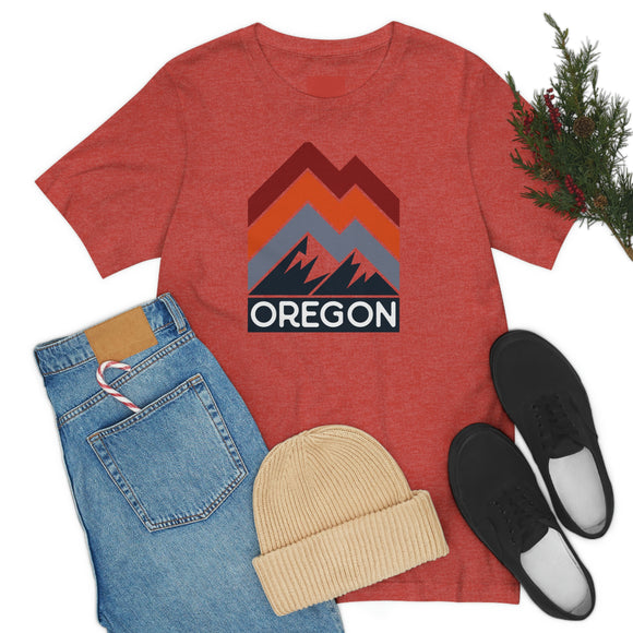 Oregon T-Shirt - Retro Mountain Unisex Oregon Shirt