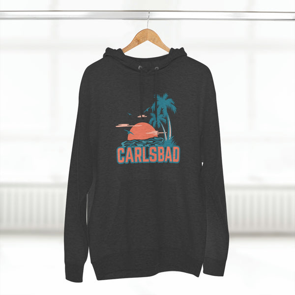 Premium Carlsbad, California Hoodie Hoodie - Palm Tree Unisex Sweatshirt