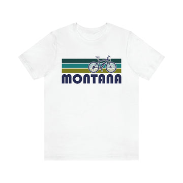 Buy white Montana T-Shirt - Retro Mountain Bike Adult Unisex Montana T Shirt