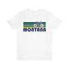 Montana T-Shirt - Retro Mountain Bike Adult Unisex Montana T Shirt