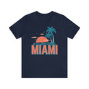 Miami, Florida T-Shirt - Retro Palm Tree & Beach Unisex Miami Shirt-85
