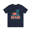 Miami, Florida T-Shirt - Retro Palm Tree & Beach Unisex Miami Shirt