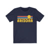 Arizona T-Shirt - Retro Sunrise Adult Unisex Arizona T Shirt