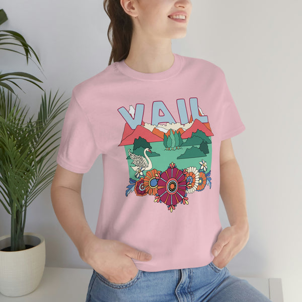 Vail Shirt, Colorado Retro T-Shirt, Hippie Style Colorado tee, Vail Mountain Shirt