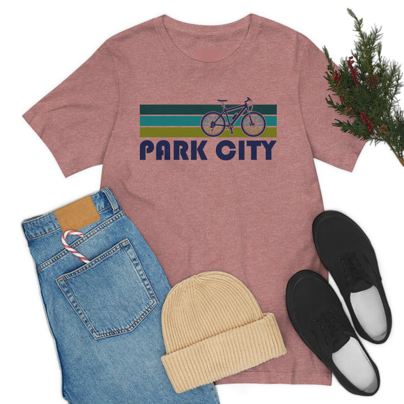 Park City T-Shirt - Retro Mountain Bike Adult Unisex Park City, Utah T Shirt