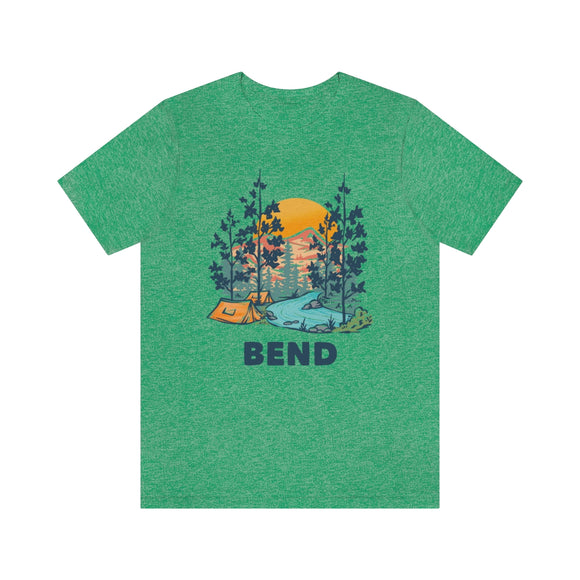 Bend, Oregon T-Shirt - Mountain Illustration Bend Washington Shirt