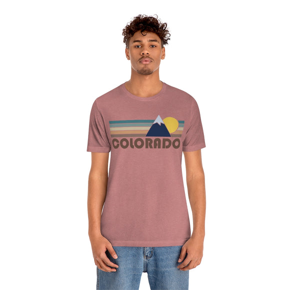 Colorado T-Shirt - Retro Mountain v2 Unisex Colorado Shirt