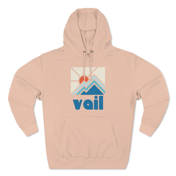 Premium Vail, Colorado Hoodie - Min Mountain Unisex Sweatshirt