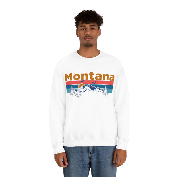 Montana Sweatshirt - Mountain & Birds Unisex