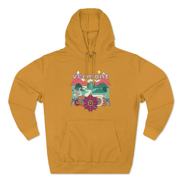Premium Vermont Hoodie - Boho Unisex Sweatshirt