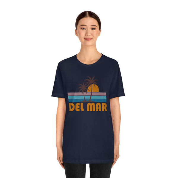 Del Mar, California T-Shirt - Retro Palm Tree Unisex Del Mar Shirt