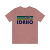 Idaho T-Shirt - Retro Mountain Bike Adult Unisex Idaho T Shirt