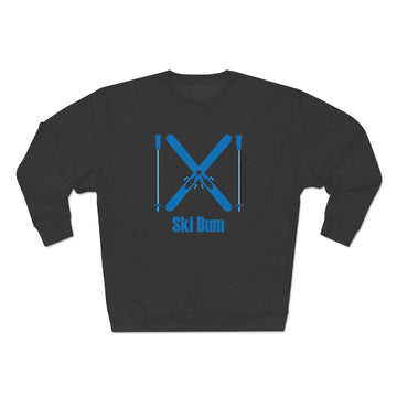 Premium Ski Bum Crewneck Sweatshirt - Retro Unisex Sweatshirt