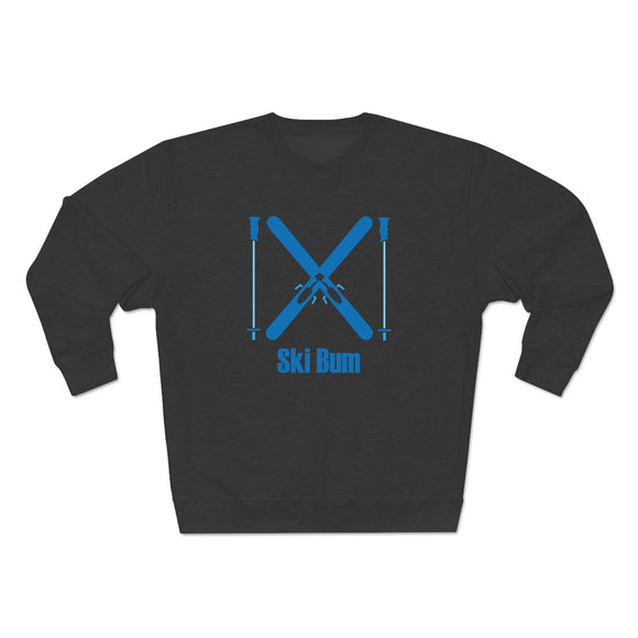 Premium Ski Bum Crewneck Sweatshirt - Retro Unisex Sweatshirt