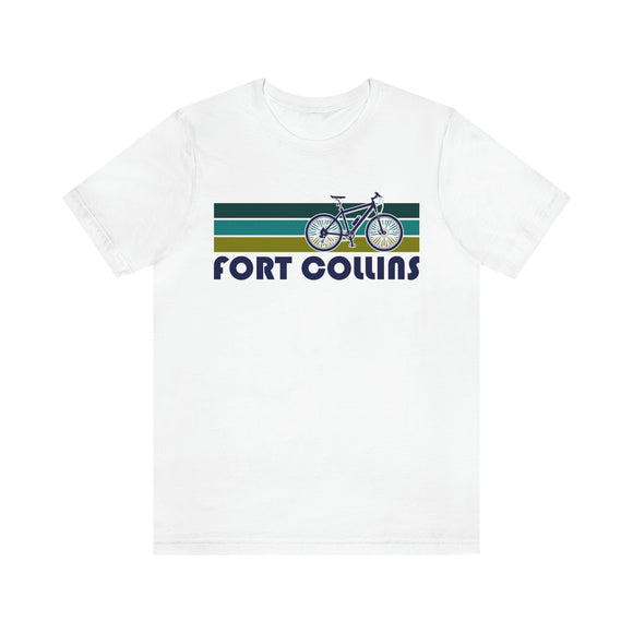 Fort Collins T-Shirt - Retro Mountain Bike Adult Unisex Fort Collins, Colorado T Shirt