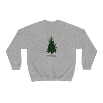Buy sport-grey Portland, Oregon Sweatshirt - Tree Unisex