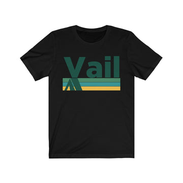 Buy black Vail, Colorado T-Shirt - Retro Camping Adult Unisex Vail T Shirt