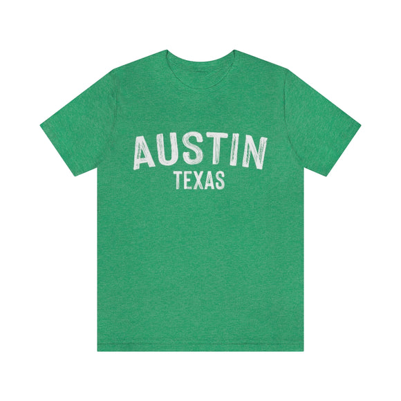 Austin, Texas Shirt - Paint Text Unisex Austin T-Shirt