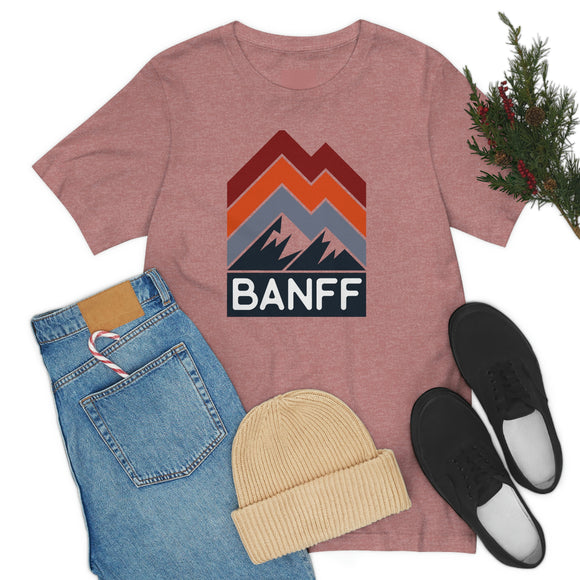 Banff, Canada T-Shirt - Retro Mountain Unisex Banff Shirt