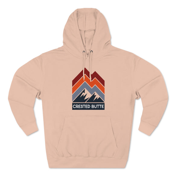 Premium Crested Butte, Colorado Hoodie - Retro Unisex Sweatshirt