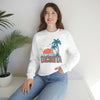 Encinitas, California Sweatshirt - Unisex Retro Palm Tree Crewneck Encinitas Sweatshirt