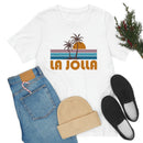 La Jolla, California T-Shirt - Retro Palm Tree Unisex La Jolla Shirt-16