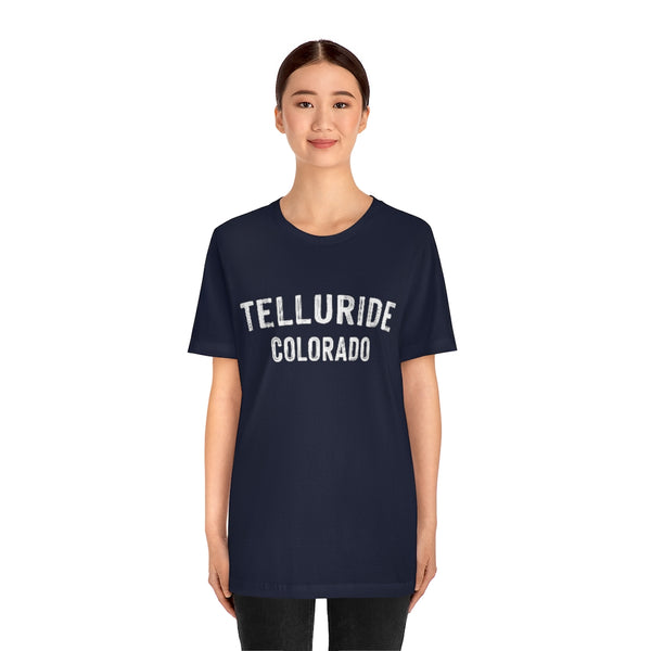 Telluride, Colorado Shirt - Paint Text Unisex Telluride T-Shirt