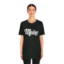 Maine T-Shirt - Hand Lettered Unisex Maine Shirt-7