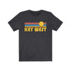 Key West, Florida T-Shirt - Retro Sunrise Adult Unisex Key West T Shirt