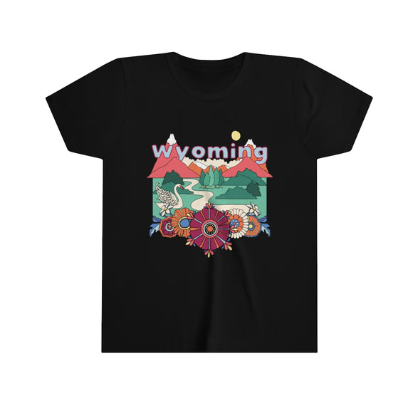Wyoming Youth T-Shirt - Boho Wyoming Kid's TShirt