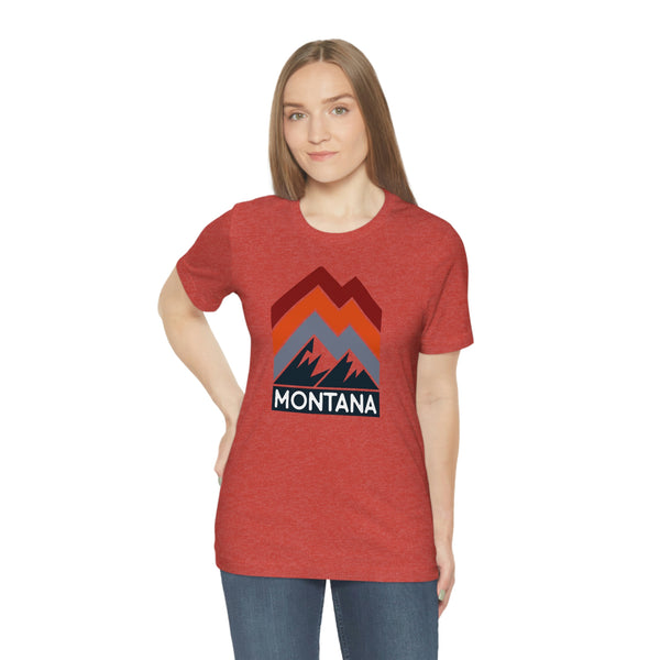 Montana T-Shirt - Retro Mountain Unisex Montana Shirt