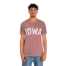 Iowa T-Shirt - Paint Text Unisex Iowa Shirt-6
