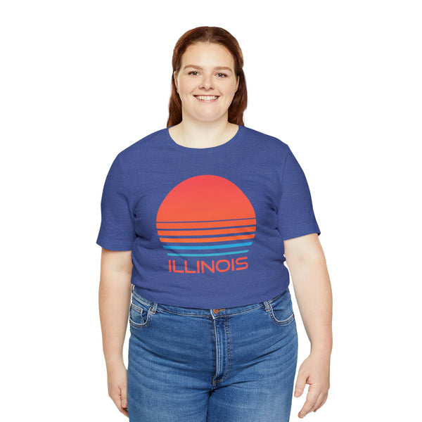 Illinois T-Shirt - Retro 80s Unisex Illinois Shirt