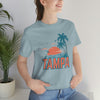 Tampa, Florida T-Shirt - Retro Palm Tree & Beach Unisex Tampa Shirt