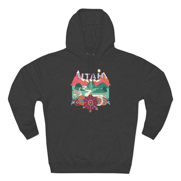 Premium Utah Hoodie - Boho Unisex Sweatshirt