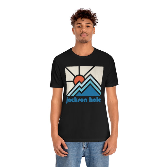 Jackson Hole Shirt, Wyoming Retro T-Shirt, Colorful Wyoming tee, Jackson Hole Mountain Shirt