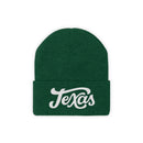 Texas Beanie - Adult Hand Lettered Embroidered Texas Knit Hat-1