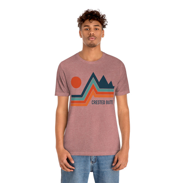 Crested Butte, Colorado T-Shirt - Retro Mountain Unisex Crested Butte Shirt