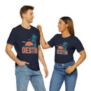 Destin, Florida T-Shirt - Retro Palm Tree & Beach Unisex Destin Shirt-64