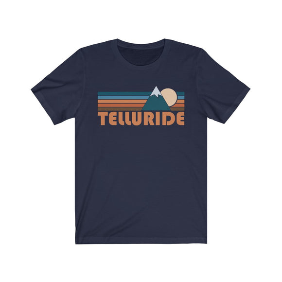 Telluride, Colorado T-Shirt - Retro Mountain Adult Unisex Telluride T Shirt