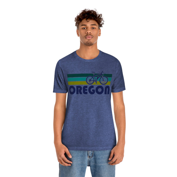 Oregon T-Shirt - Retro Mountain Bike Adult Unisex Oregon T Shirt