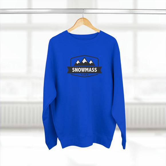 Premium Snowmass, Colorado Crewneck Sweatshirt - Retro Unisex Sweatshirt