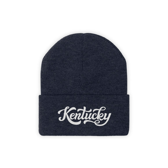 Kentucky Beanie - Adult Hand Lettered Embroidered Kentucky Knit Hat