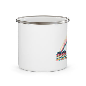 Colorado Camp Mug - Retro Mountain Enamel Campfire Colorado Mug - 0